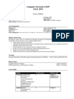 Computer Networks CourseOutline Fall 2019