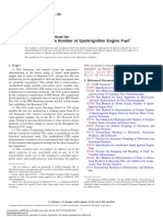 Research Octane Number of Spark-Ignition Engine Fuel: Standard Test Method For