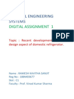 Thermal Engineering Systems: Digital Assignment 1