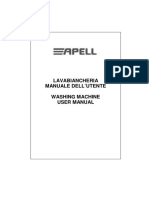 Lavabiancheria Manuale Dell'Utente Washing Machine User Manual