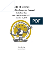 Detroit OIG Report