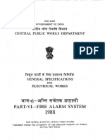 General Specifications For Electrical Works - Part-Vi-Fire Alarm System 1988