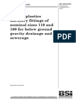 Thermoplastic Ancillary Fittings of Nominal Sizes 110 and 160 For Below Ground Gravity Drainage and Sewerage