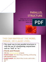 Parallel Structure Powerpoint