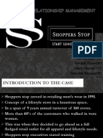 Customer Relationship Management On Shoppers Stop