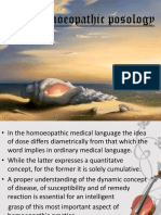 Homoeopathic Posology