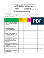 Training Session Evaluation Form