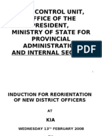 Aids Control Unit, Office of The President, Ministry of State For Provincial Administration and Internal Security