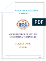 Government Polytechnic Washim: Micro Project of Applied Multimedia Techniques