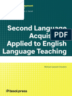 Second Language Acquisition Applied To E PDF