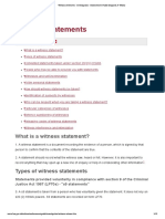 Witness Statements - Investigation - Enforcement Guide (England & Wales)