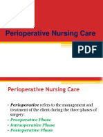 Perioperative Nursing Care