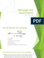 Mortgage and Amortization: Business Mathematics