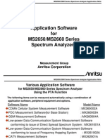 Application Software For MS2650/MS2660 Series Spectrum Analyzers