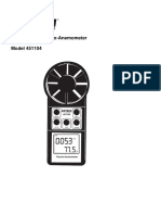 Digital Vane Thermo-Anemometer Model 451104: User's Guide