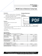 FM/AM Tuner of Electronic Tuning Type: Functions