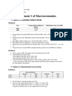 Assignment 1 of Macroeconomics: Chapter 10: Measuring A Nation's Income