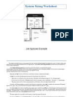 Water System Sizing Worksheet: Joe Agricola Example