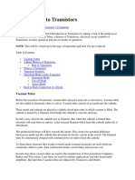 Introduction To Transistors: Administrator 2 Comments