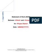 Statement of Work (SOW) Between and For Date