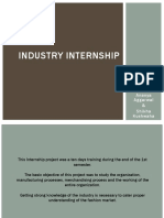 Industry Internship: By: Ananya Aggarwal & Shikha Kushwaha