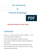 Basics of Concrete & Concrete Technology: Construction Chemicals, Thermax Limited