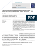 Comparative Effectiveness of Primary Radiotherapy Versus Surgery in Elderly