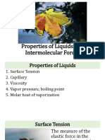 Properties of Liquids