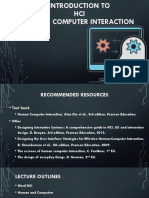 Lec 01 - Introduction To HCI