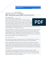 HIV Infection and AIDS: An Overview: U.S. Department of Health and Human Services Contact Us - en Español