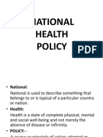 National Health Policy