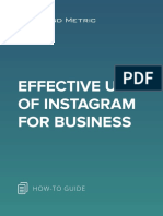 Effective Use of Instagram For Business