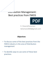 SDM - Best Practices From FMCG Ind