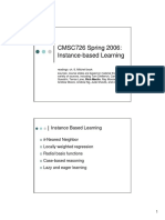 Instance Based Learning