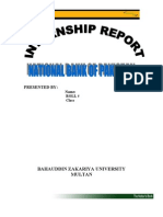 National Bank Internship Report