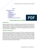 CSS Pakistan Affairs Notes - Natural Resources of Pakistan