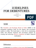 Sebi Guidelines For Debentures: Harikrishnan N R T MBA