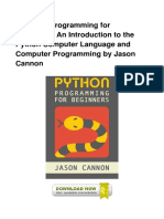 PDF Python Programming For Beginners An PDF