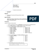 Operators and Array: 06 Laboratory Exercise 1