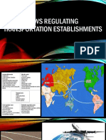 Laws Regulating Transportation Establishments