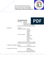 1st Year Phonetics Courses S2