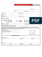 Car Parking Sticker Form