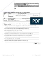 Sol3e Int U9 Progress Test B