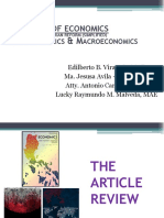 Principles of Economics: Icroeconomics Acroeconomics