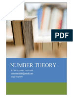 Number Theory Muzammil Tanveer