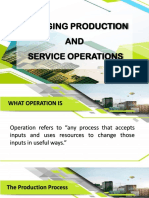 Managing Production and Service Operations