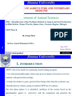 Jimma University College of Agriculture and Veternary Medicines Departement of Animal Sciences, Student Participation On Community Based Training Programs