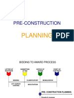 Pre Construction Planning