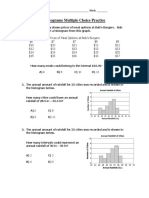 Histograms Multiple Choice Practice