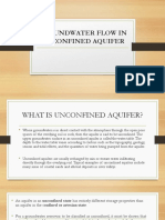 Groundwater Flow in Unconfined Aquifer